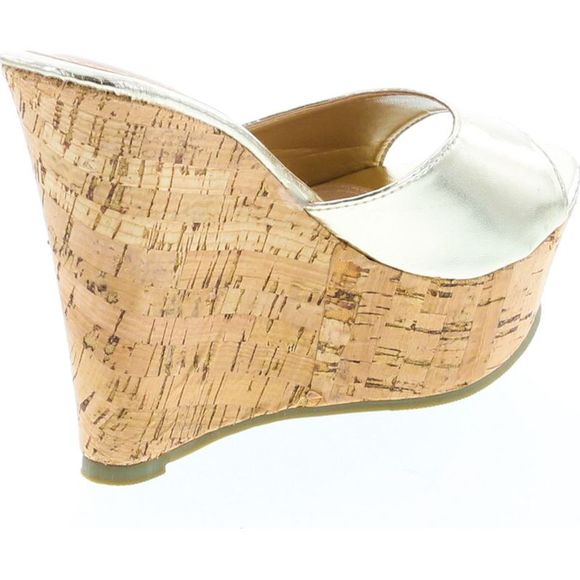 Fashion Focus Ardo-42 Gold Womens sandals 10 NEW - Picture 5 of 8